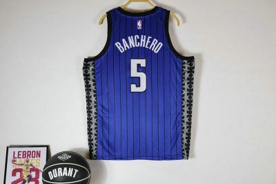 Maillot de Basket #5 Banchero Orlando Magic 23-24 statement